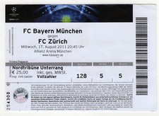 Ticket EC Bayern München - FC Zürich 17.08.2011
