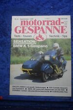 Motorrad Gespanne Nr. 4 3/89 BMW K1 Gespann Lomax Zündapp KS750 Suzuki LS650