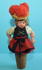 Alter Zierkorken Puppe