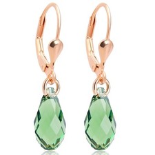 Ohrringe Rosegold Grün