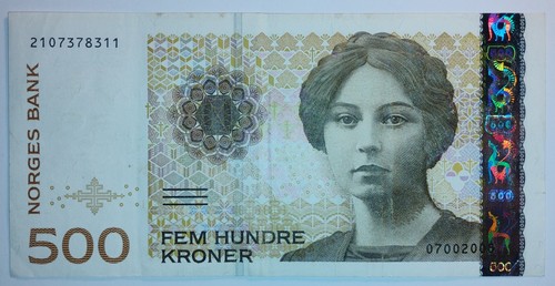 Norway 500 kroner - 500, p-51d
