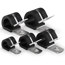 Rohrschellen Leitungsschellen Schlauchschellen mit Gummi DIN 3016 RSGU 6 - 50 mm