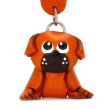 Schlüsselanhänger Leder Mops