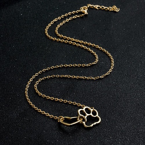 Halskette pfote herz hund - herz,