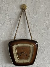 Alte Antike Vitage Wanduhr 50er Jahre von Hermle mit Gong Funktionsfähig