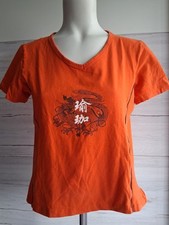 Damen Oberteil Hemd Bluse Tshirt Orange Gr.M