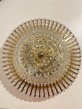 Wunderschöne Vergoldete Perlen Deckenleuchte 3 Flammig