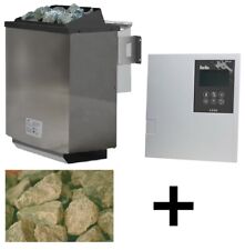 Saunaofen Biokombiofen 9 kW inkl. Classic Saunasteuergerät und 18 kg Steine
