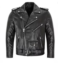 Schwarze lederjacke herren - schwarze,