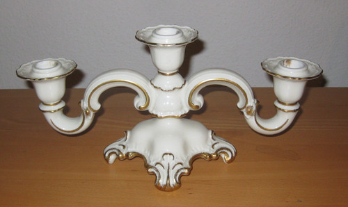 Porzellan kerzenhalter - porzellan,