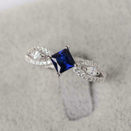 Blau saphir diamant - kt,