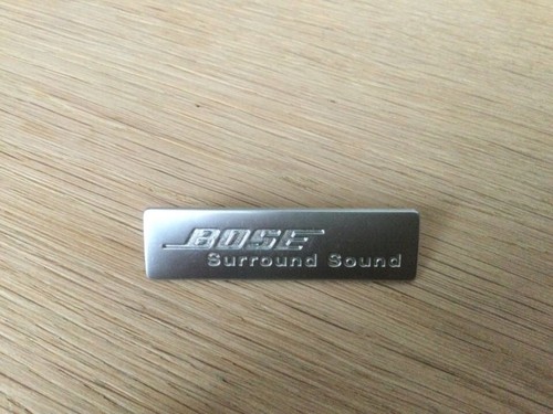 Bose surround sound emblem - sound, aus