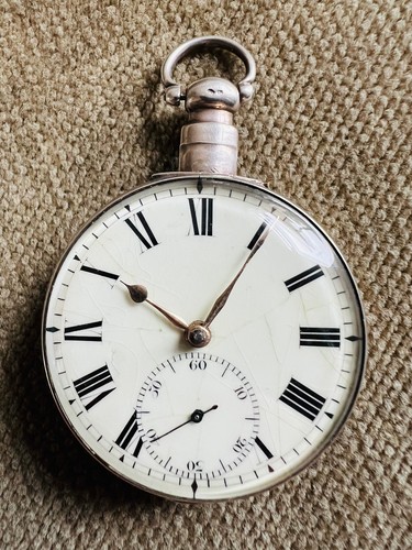 Antike taschenuhr silber - taschenuhr,