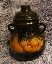 Rumtopf mit Deckel  grün Scheurich  Keramik  821-32 W. Germany 70er Jahre