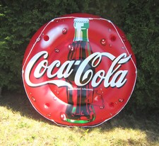 COCA-COLA Badeinsel Ø ca. 160 cm aufblasbare Schwimminsel Luftmatratze Badespaß