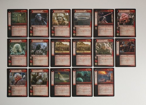 17x herr der ringe tcg - ringe,