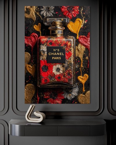 Parfum flasche leinwand bild - leinwand,