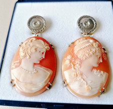 wunderschöne Gemmen Ohrhänger in Silbermontierung (925er)