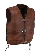 Herren Lederweste Kutte