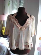 ISABEL MARANT BLUSE TOP ECRU