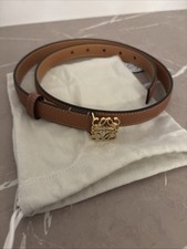 LOEWE Ledergürtel Cognac-Gold