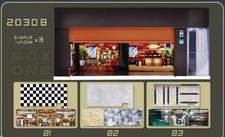 ? 1:64 Electric Door Opening Garage Diorama Diecast Modellauto LED Parkplatz