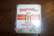 zapfhahnschild brauerei bayreuther brauhaus bayreuth hefeweissbier BB WB reklame