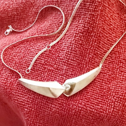 Silber halskette mit klarem - halskette,