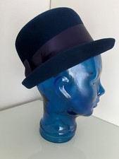 Damen Melone Wollfilzhut Filzhut Hutklassiker Hut Bowler Gr. 55