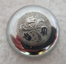 Antiker Fahrrad Klingeldeckel, Glocke - Blumenmuster