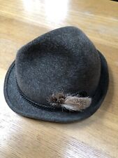 Jägerhut Rein Haar Jägermütze Filz Hut Trachtenhut Jagd Grün Größe 58 wie neu  