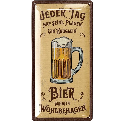 Retro blechschild bier - bier,, ustige