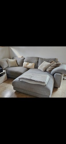 Sofa hellgrau - ,