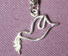 Charms Schmuck Anhänger - Friedenstaube - 925er - 16 mm