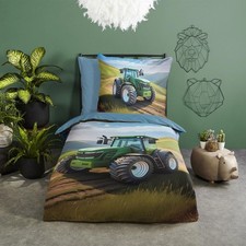 Bettwäsche Traktor green