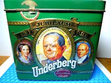 Interessante und hochdekorative UNDERBERG-150. Jubiläum (limitierte)-Motiv-Dose