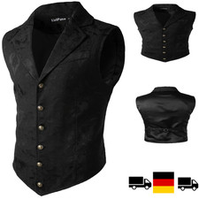 VATPAVE Herren Steampunk Weste