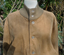 VALSTAR MILANO Designer Lederjacke Jacke Blouson geschmeidiges Velourleder Gr 54