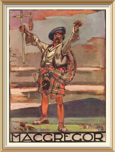 Scottish clan 7x5 kunstdruck - scottish,