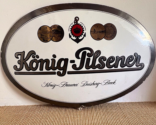 König pilsener emailschild - pilsener,