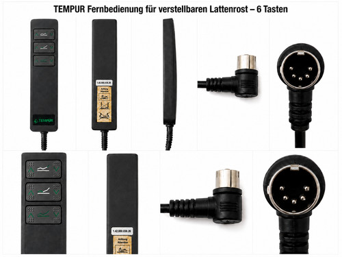 Tempur fernbedienung tasten - fernbedienung, 6