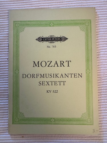 Mozart dorfmusikanten sextett - dorfmusikanten,