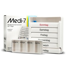 MEDI 7 Medikamentendosierer für 7 Tage weiß, Tablettenbox PZN 03812431