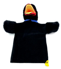 Steiff Tier Rabe Handpuppe 6468/27 mit Knopf und Fahne gepflegt