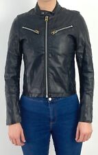 G-Star Damen Jacke Jacket Gr.S (DE 36) Kunstleder Slim Fit Schwarz 118316