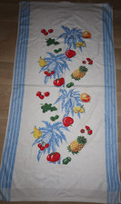 Chinesisches Handtuch-Badetuch-Duschtuch-Badestola-DDR-Obst-72 x 141 cm-Neu/unb.