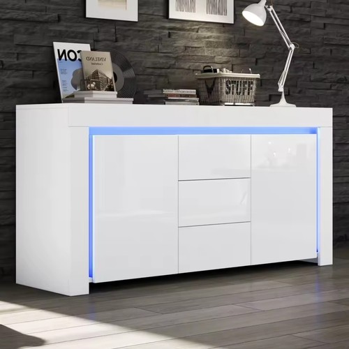 Sideboard weiß hochglanz - sideboard, 140