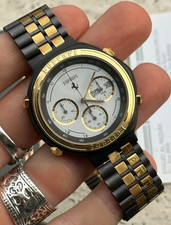 Ferrari Fromula (Cartier) Chronograph - NOS 80er Jahre - Full Set - PVD