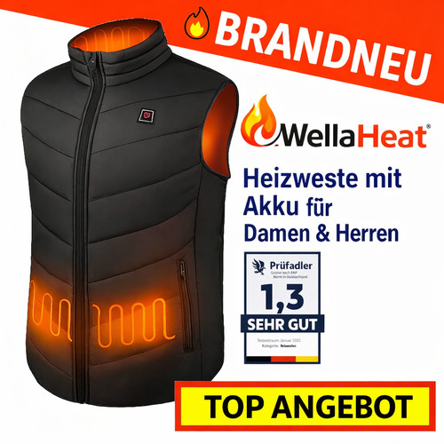 Wellaheat heizweste mit - heizweste,