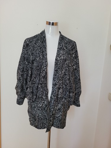Schwarz weißer kimono - weißer,